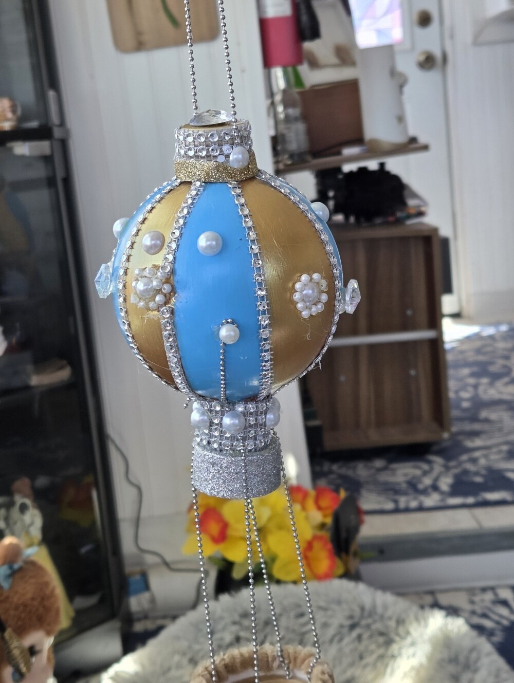 Handmade hot Air Balloon with Light - Picture 3 of 3